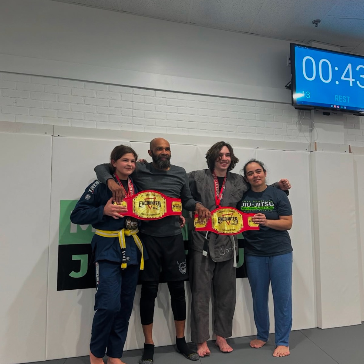 Brazilian Jiu-Jitsu belt promotion at Mint Hill BJJ