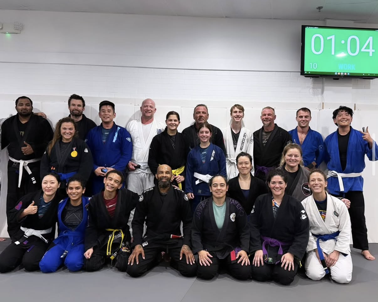 Mint Hill BJJ team training in the gi