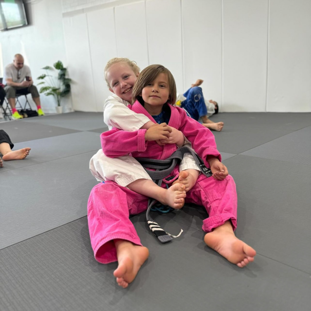 Kids training Brazilian jiu-jitsu at Mint Hill BJJ